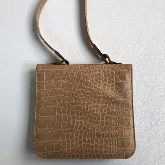 Mulberry Croc Print Tan Leather Shoulder Bag - Picture 3 of 8
